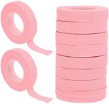 10 Rolls Cotton Nail Tape for Guzheng Guitar Adhesive Finger Tape for Zither Strings Instrument Pink