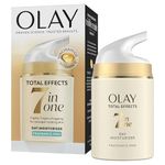 Olay Total Effects 7 in 1 Anti-Ageing Day Moisturiser – Hydrating Face Cream with Niacinamide & Vitamin C – Fights 7 Signs of Ageing for Younger-Looking Skin – Fragrance-Free – 50ml