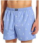 Ralph Lauren Polo Polo Player Woven Boxer, M, Beach Blue