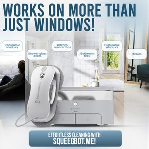 SqueeGBot Smart Window Cleaning Robot – Automatic Glass Cleaner