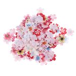 Toddmomy 440 Pieces Edible Flower Cupcake Toppers Cherry Blossom Flowers Wafer Paper Cake Flower Topper for Wedding Birthday Cake Decoration (Assorted Style)