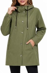 Orolay Rain Jacket Women Waterproof Lightweight Travel Rain Coat with Hood