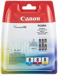 Canon CLI-8 - 0621B029 - 1 x Yellow,1 x Cyan,1 x Magenta - Multipack - Ink tank - For PIXMA iP6600D,iP6700D,Pro9000,Pro9000 Mark II