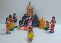 Tirumala tirupati Set. Clay Dolls. Hill only Paper Mache