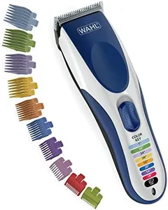 Wahl Color Pro Cordless Rechargeable Hair Clipper & Trimmer – Easy Color-Coded Guide Combs - for Men, Women, & Children – Model 9649P