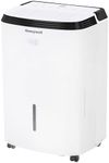 Honeywell 50 Pint Energy Star Smart Dehumidifier for Basements & Large Rooms Up to 4000 Sq. Ft. with WiFi, Alexa Voice Control, and Anti-Spill Design, (White)