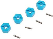 Hobbypark Aluminum Wheel Hex Hubs 12mm Drive Adapter with Pins 2x10 mm for RC Car Upgrade Replacement Parts (Pack of 4)