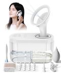 Hommie Ear Wax Removal Kit, Rechargeable Electric Ear Cleaner Irrigation System with 4 Pressure Modes for Ear Wax Syringe & Cotton Swabs & 3 Nozzles & Ear Cleaner Tools Kit