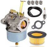 632230 632272 Carburetor Replacement for Troy Bilt Chipper Vac 47279 47261 65582V Deere 624D Tiller Tecumseh H30 H50 H60 HH60 HH70 Snowblower with 30727 Air Filter