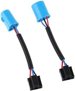 GZLMMY 9007 Male to H4 Female Extension Conversion Harness Adapter 9007/H4 Conversion Wire For Hummer H2 Headlight (Blue)
