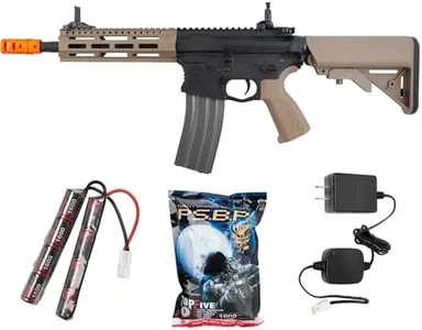 G&G CM16 Raider 2.0 6mm AEG Airsoft Rifle w/Battery & Charger Combo, Desert Tan (EGC-16P-R20-DNB-NCM)