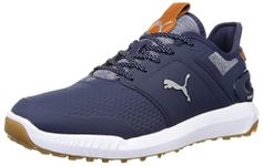 PUMA Ignite Elevate Men's Golf Shoes, Puma Navy/Puma Silver, 29.5 cm