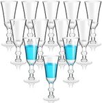 Shot Glasses with Stem 1 Oz Cordial Glasses Mini Wine Glasses Limoncello Port Glasses Clear Heavy Base Fancy Shot Glass Small Goblet Glasses for Vodka, Cocktail, Liquor for Kitchen Dining (12 Pcs)