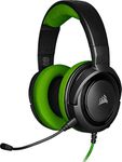 CORSAIR HS35 Stereo Lightweight Multiplatform Wired Gaming Headset – Detachable Uni-Directional Microphone – Neodymium Drivers – PC, PS5, PS4, Xbox, Nintendo Switch, Mobile – Green