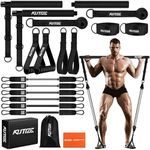 KUTIZE Pilates Bar Kit with Resistance Bands for Working Out, 270lbs Heavy Resistance Bands with Handles, Portable Pilates Equipment with Resistance Band Bar for Men Women, Full Body Workout Equipment