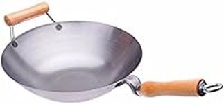 14 Inches Carbon Steel Wok with Hel