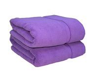 The House Of Emily Premium Turkish Cotton Towels Thick Soft 650 gsm Double Yarn Luxury Hotel and Spa Quality (Royal Lilac, 100 x 200 cm Bath Sheet (One Piece))