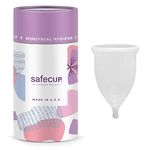 SAFECUP USA Reusable Menstrual Cup for Women | 100% Medical-Grade Silicone, BPA-Free | US FDA Compliant | Leak-Proof, Easy-Open Design Protection for Up to 8-10 Hours | Travel-Friendly & Hygienic (Large)