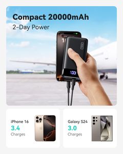 INIU 20000mAh Power Bank – Portable High-Capacity USB Charger