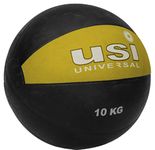 USI UNIVERSAL Medicine Ball, 787PVH Rubber 10Kg Medicine Ball High Bounce, Textured Finish, Strong Core, Better Balance, Made Rubber with Textured Surface, High Bounce Multicolour