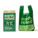 Earth Rated Dog Poo Bags with Handles, Easy Tie and Guaranteed Leakproof, Unscented, 120 Handle Bags