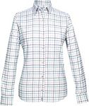 JACK PYKE Ladies Countryman Shirt Large Check Navy Size 12