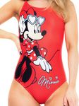 Disney Swimming Costume | Minnie Mouse Swimming Costume | Womens Swimsuit | Ladies Swimwear | Red XX-Large