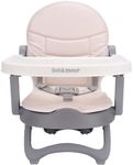 Bebamour Baby Chair Booster Seat with Tray Sit Me Up Baby Chair for Eating Portable, Travel, with Beige Padding