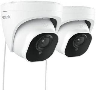 Reolink Caméra Surveillance Extérieure PoE 5MP Super HD avec Détection de Personne/Véhicule, Caméra IP avec Fente de Carte microSD, Suppote Audio, Étanche IP67, Vision Nocturne IR 30m, RLC-520A 2 Pack