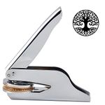 CRASPIRE Tree of Life Embosser Seal Stamp Stainless Steel Hand Held Books Library Embossing Sealing Stamp Teacher Ex Libris Notary for Official Graducation Book Lovers Gift Envelopes Napkins Paper