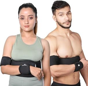 Wonder Care-Left Right Shoulder Immobilizer Arm Sling Elastic Brace for Clavicle Collar Bone Dislocation Subluxation Shoulder Support Compression Brace After Rotator Cuff Surgery - Black-Size 3