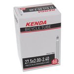 Kenda 12275011 Removable Valve Core Presta Tube, 60mm X 27.5" X 2.00-2.40