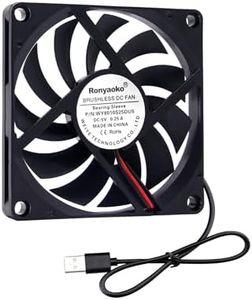 Ronyaoko 5V 0.25A 80mm 80x10mm 8cm Brushless DC USB Connect Computer Case Cooling Cooler Fan