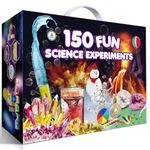 UNGLINGA 150 Experiments Science Kits for Kids Boys Girls Toys Gifts Ideas Birthday Christmas, S.T.E.M Chemistry Set Physics Educational Activities, Break Geodes, Volcano