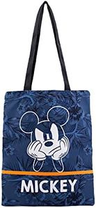 Disney Mickey Mouse Blue-Bolsa de la Compra Shopping Bag, Azul Oscuro, 33 x 40 cm