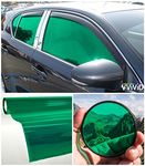 VViViD Colorful Transparent Vinyl Car Window Tinting 30 Inch x 60 Inch 2 Roll Pack (Green)