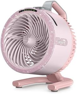 All-New Shark FlexBreeze HydroGo Pro Fan - Powerful, Portable Fan, Indoor & Outdoor, Dry-Touch Evaporative Mist, Corded & Cordless, 5 Speeds, Extended Battery Runtime, Bedazzle Pink Diamond, FA056PK9