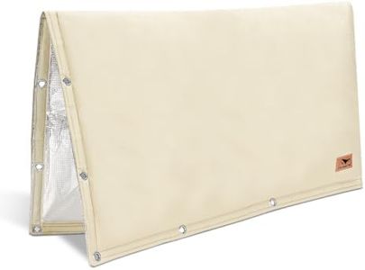 Backflow Preventer Insulation Cover - 2 Way Opening Pipe Insulation Cover for Irrigation Valve, Sprinkler Cover for Outside - Winter Freeze Protection Backflow Cover - 36" W x 24" H, Beige