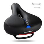 ROCKBROS Gel Bike Saddle, Comfortable Ergonomic Saddle for MTB Bicycle, Breathable Refective Shockproof Saddle for Men Women