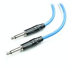 Bajaao Professional instrument cable for all guitars/basses/electric ukulele for Amplifier (Blue-3M / 10ft)