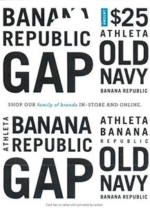 GAP Options (Multibrand) $25 Gift Card