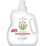 ATTITUDE Liquid Laundry Detergent, EWG Verified Laundry Soap, HE Compatible, Vegan and Plant Based Products, Cruelty-Free, Pink Grapefruit, 80 Loads, 2 Liters