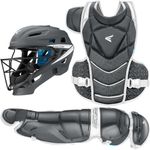 Easton | JEN SCHRO The Very Best Fastpitch Softball Catcher's Equipment | Box Set | NOCSAE Certified | Large Ages 15+ | Charcoal