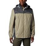 Columbia Men's Glennaker Lake Packable Rain Jacket, Tusk/Grill, Large (144236)