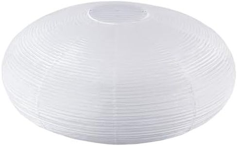 White Oval Paper Lanterns-22" Large Hanging Paper Lantern Lamp, Chinese/Japanese Paper Lantern Pendant Light for Party Decoration, Wedding, Home Decor Ceiling Lampshade(1 Pack)