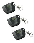 3 Pack Keychain Remote Control Linear Multi-Code 300MHz 3089 3060 3070 4120 Mini Garage Opener Remote with 10 Position Dip Switches