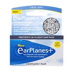 EarPlanes+, Earplugs Airplane Travel Ear Protection, Prevent in flight ear discomfort, EarPlanes+ the original pressure preventing earplug for both Kids and adults (Adult 1 Pair)