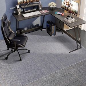 Office Chair Mat for Carpet Floor, 46"x 60" Sturdy Clear Computer Desk Chair Mat, Easy Gilde Plastic Rolling Chair Floor Mat, Heavy Duty Rectangular Floor Protector for Home Office