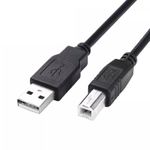 ULTRICS USB A to B Cable 3M, TPU High Speed USB 2.0 Printer Cable Lead Compatible with All USB Type B Devices Epson, HP DeskJet/Envy, Lexmark, 3D, Dell, Brother, DAC, All-in-One, Scanner