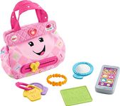 Fisher-Price Baby & Toddler Toy Laugh & Learn My Smart Purse with Lights & Smart Stages Learning Songs for Infants Ages 6+ Months